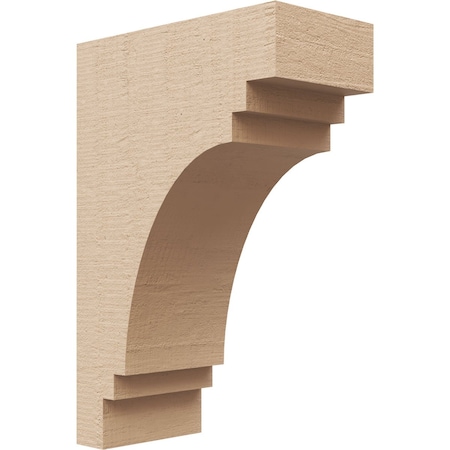 3in. W X 6in. D X 9in. H Series 2 Pescadero Rough Cedar Woodgrain TimberThane Corbel, Primed Tan